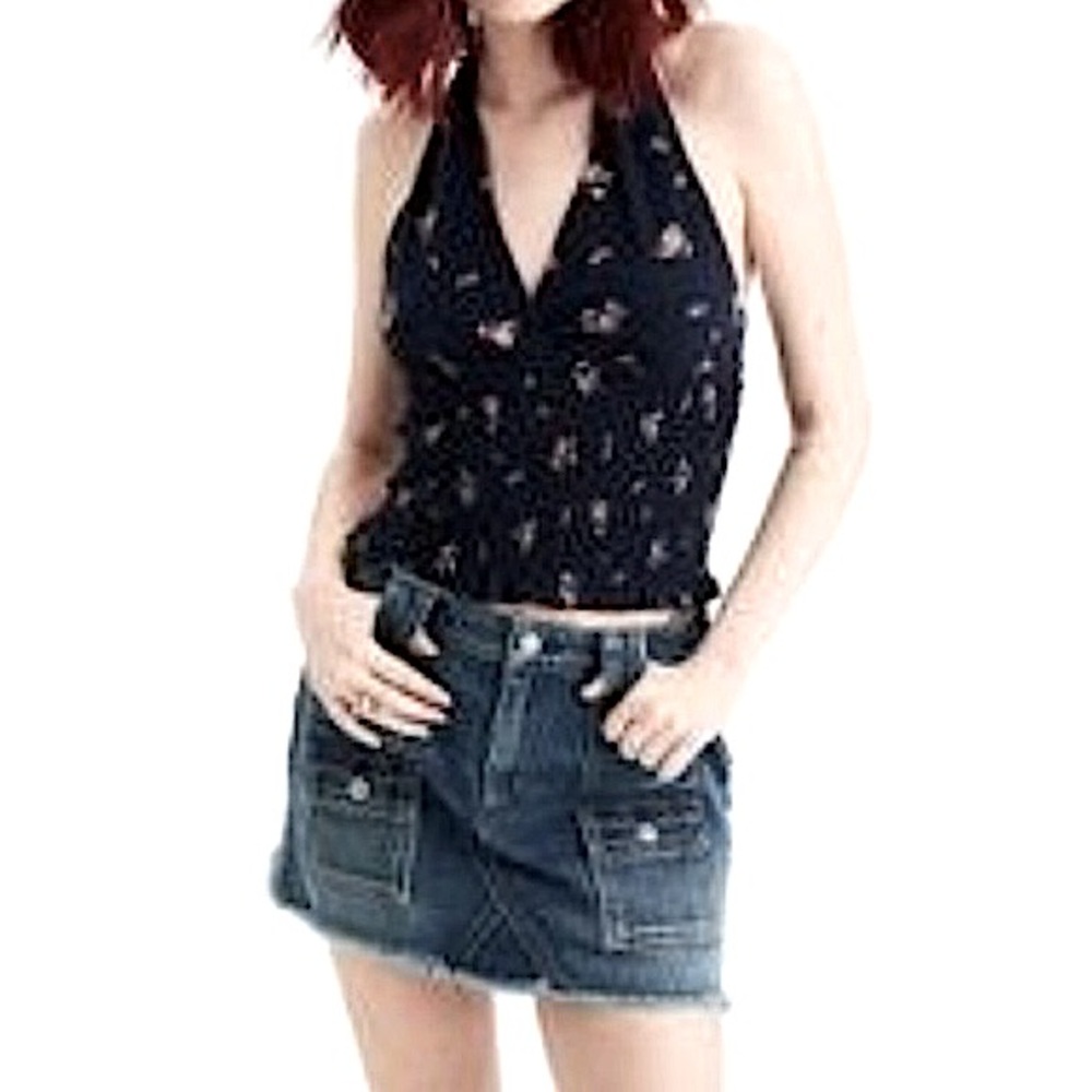 American Eagle Floral Halter Top